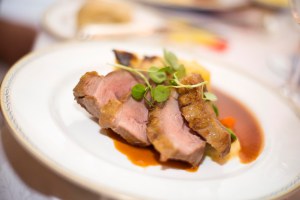 Lamb main course at Luton Hoo Hotel